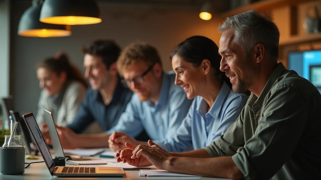 Multi-generational family business team